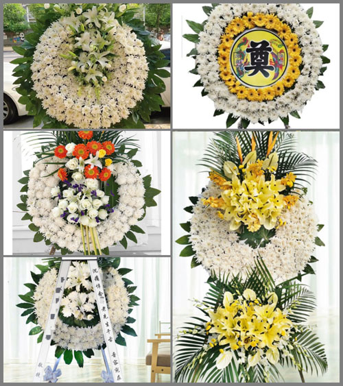 湖南永州祁阳县大忠桥镇盐江村花圈速递